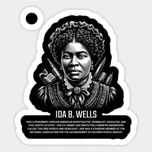 Ida B. Wells Sticker